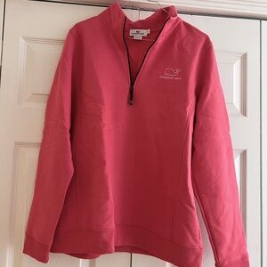 Vineyard Vines Graphic Quarter Zip - Jetty Red